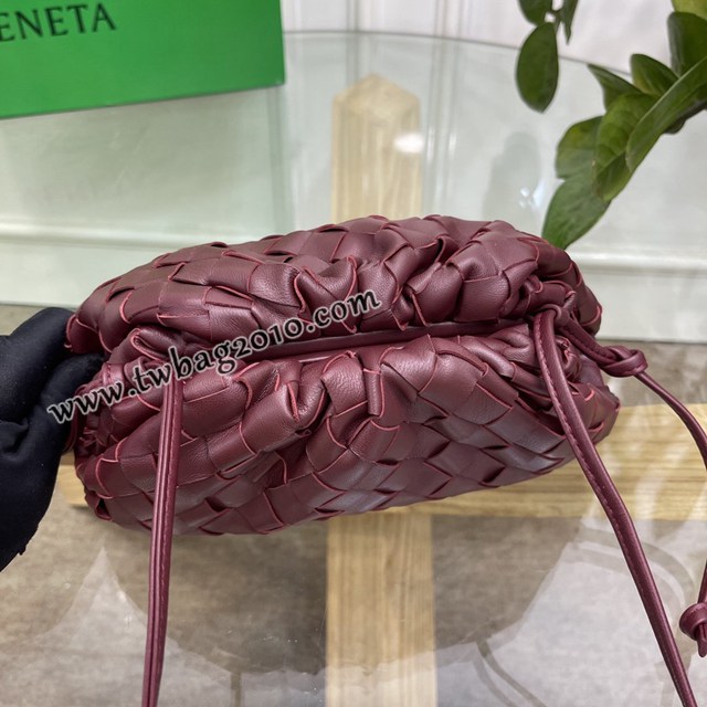 Bottega veneta高端女包 98061 寶緹嘉升級版小號編織雲朵包 BV經典款純手工編織羔羊皮女包  gxz1171
